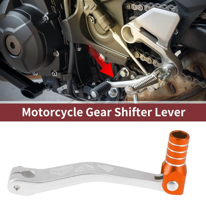 Folding Gear Shifter Levers for Yamaha TTR 50 (2000–2023) - Silver, Orange