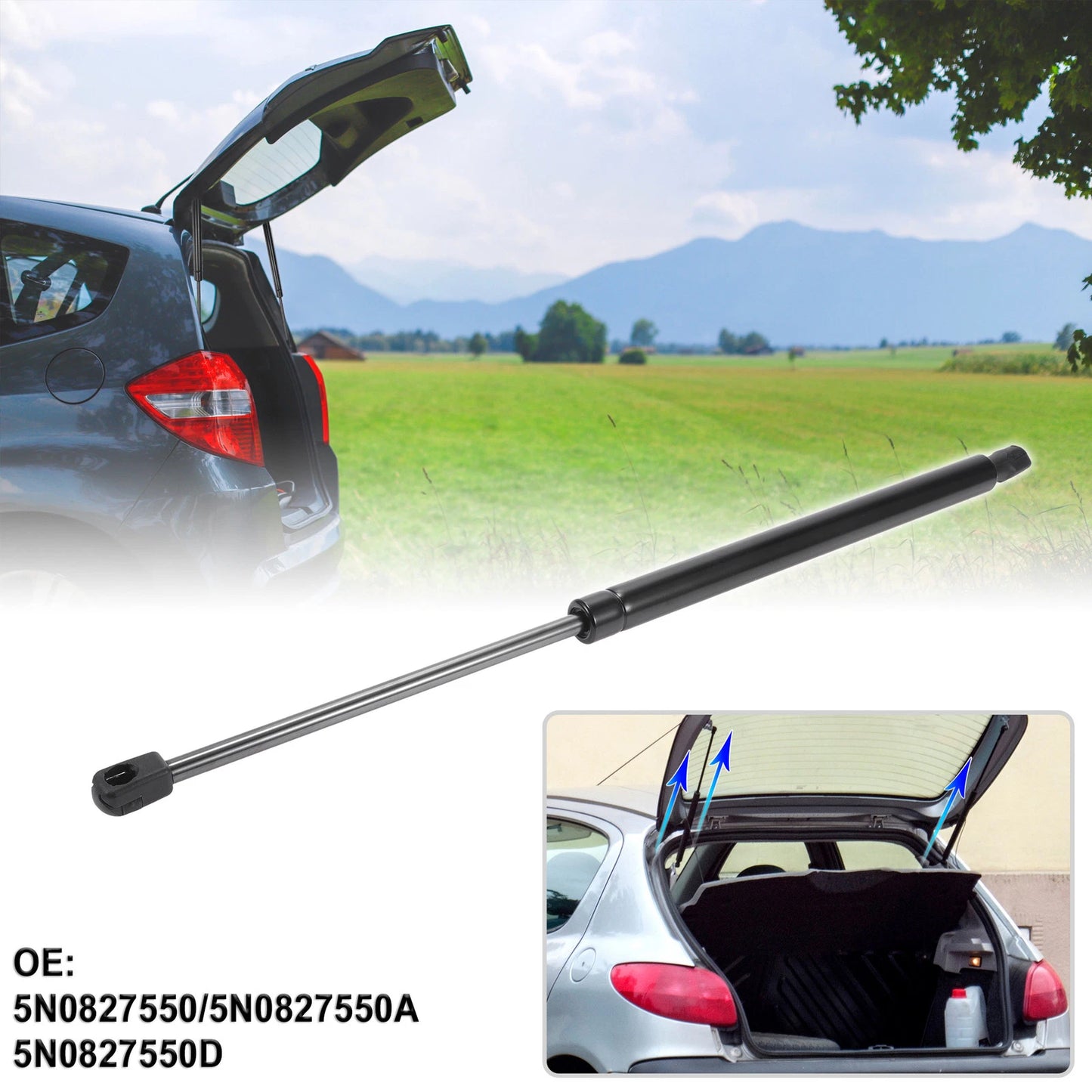 1Pc Rear Hatch Lift Supports Struts Gas Spring for VW Tiguan (2018–2021)