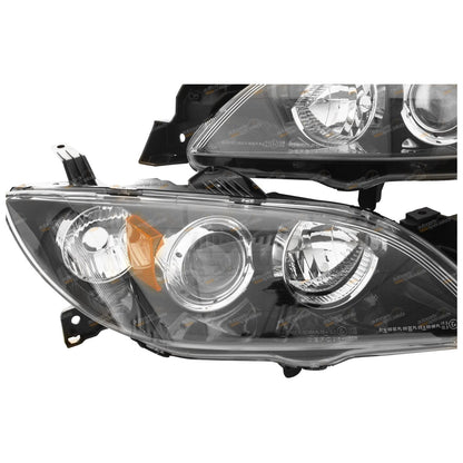 Headlights Pair for Mazda 3 BK 4-Door Sedan (2003–2009)