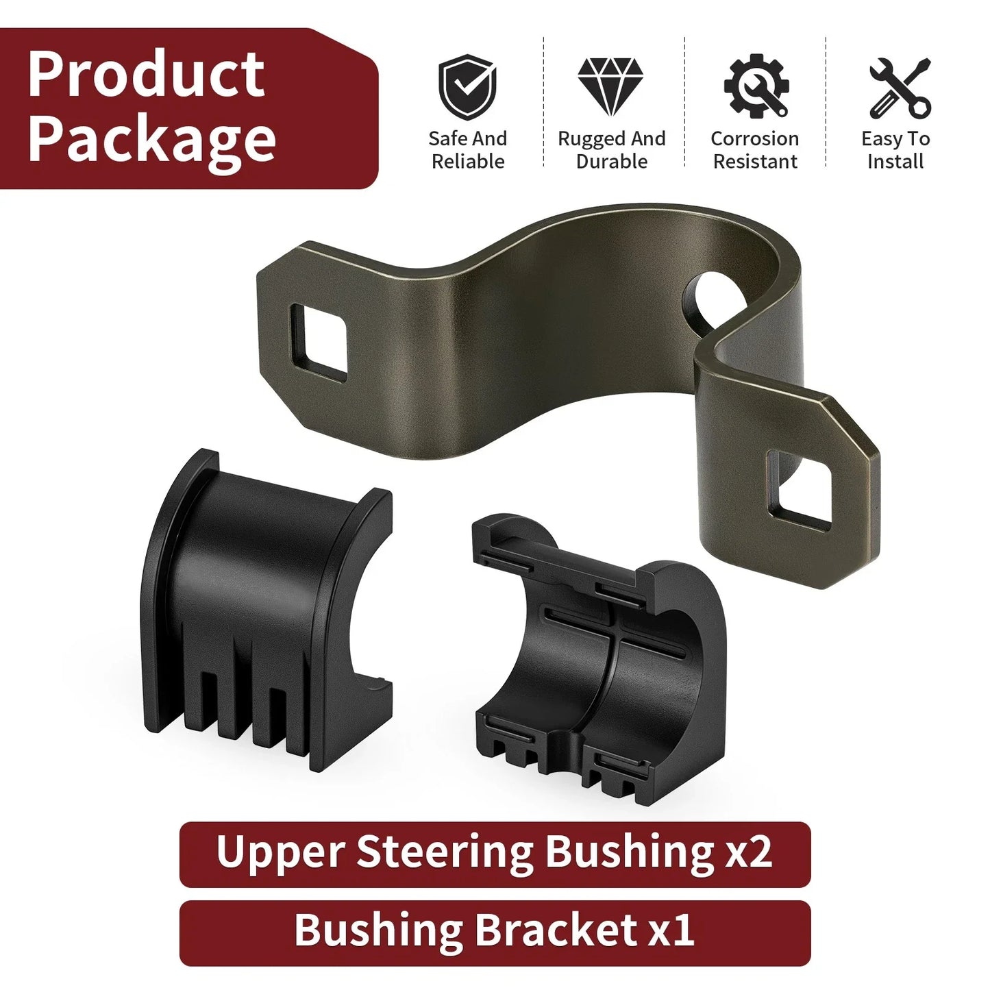 Upper Steering Bushing & Bracket for Polaris Magnum