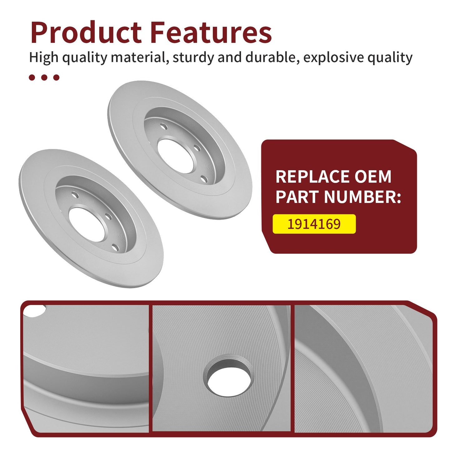 2X Rear Brake Rotors for Polaris RZR Pro S 4 (2023–2025)