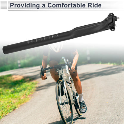 30.8mm Carbon Fiber Bike Seat Post for Universal Fit (30.8x400mm)