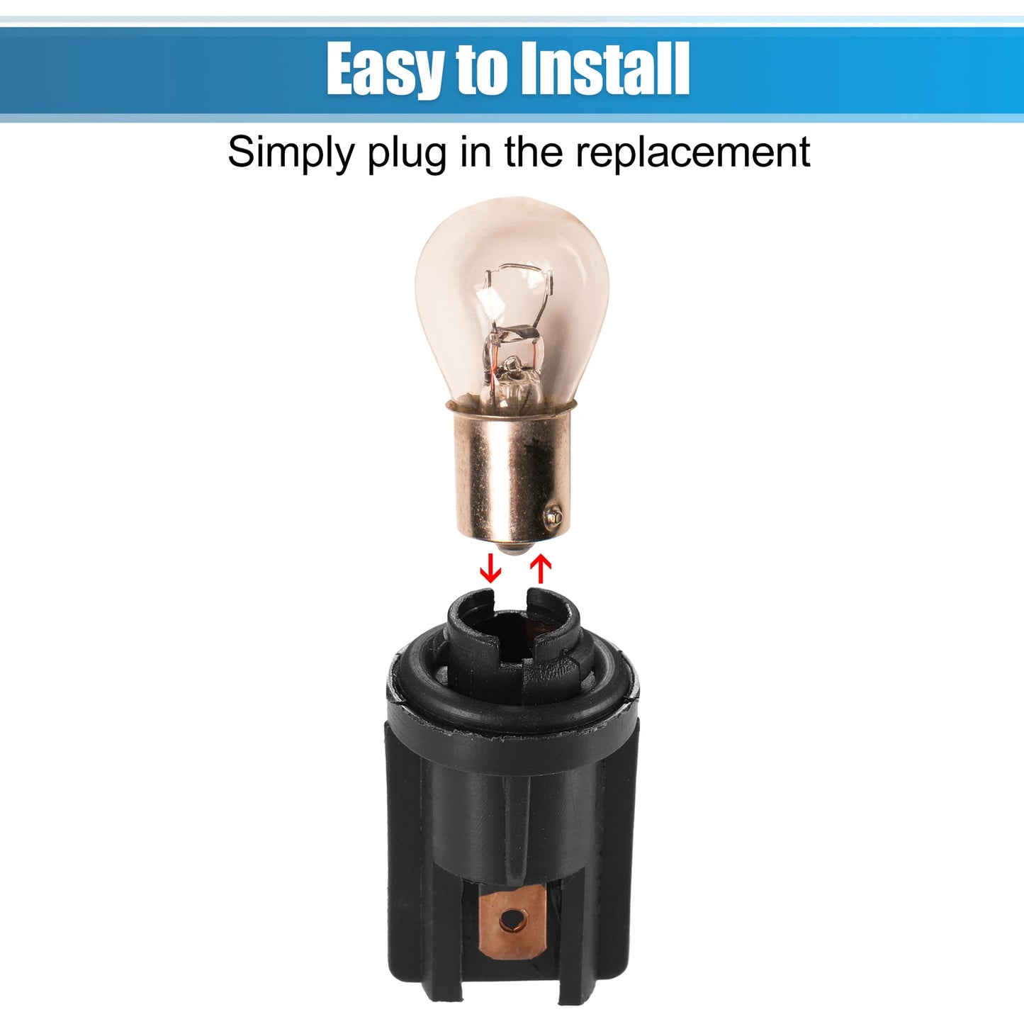 1 Pair Light Bulb Socket for Volkswagen Golf