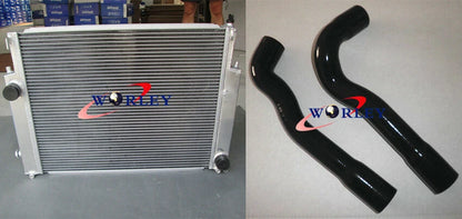 Aluminum Radiator with Red Hose for BMW E36 M3 Z3 325TD 320 323 325 328 (1992–1999)