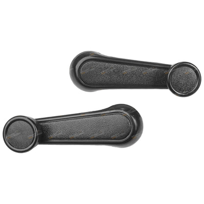 Set of 2 Black Window Crank Handles for Hilux LN65 YN65 YN67 (1983–1988)