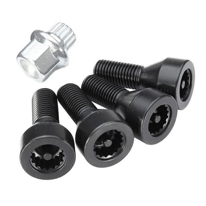Wheel Lock Set  Lug Bolts for BMW 1 3 5 6 Series M3 M5 M6 Z3 (1998-2023)