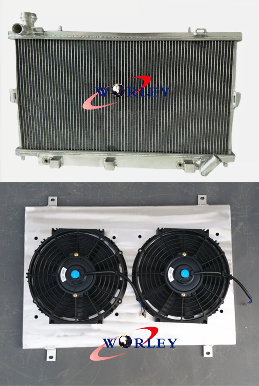 3-Row Aluminum Radiator with Fans for Holden Commodore VE V8 (2006–2013)