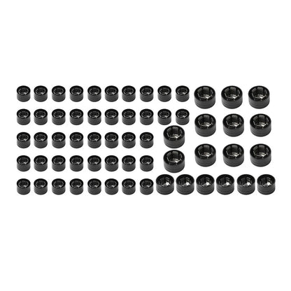 Engine Bolt Caps Cover Kit  Black for Harley Twin Cam Road Glide (1999-2006)