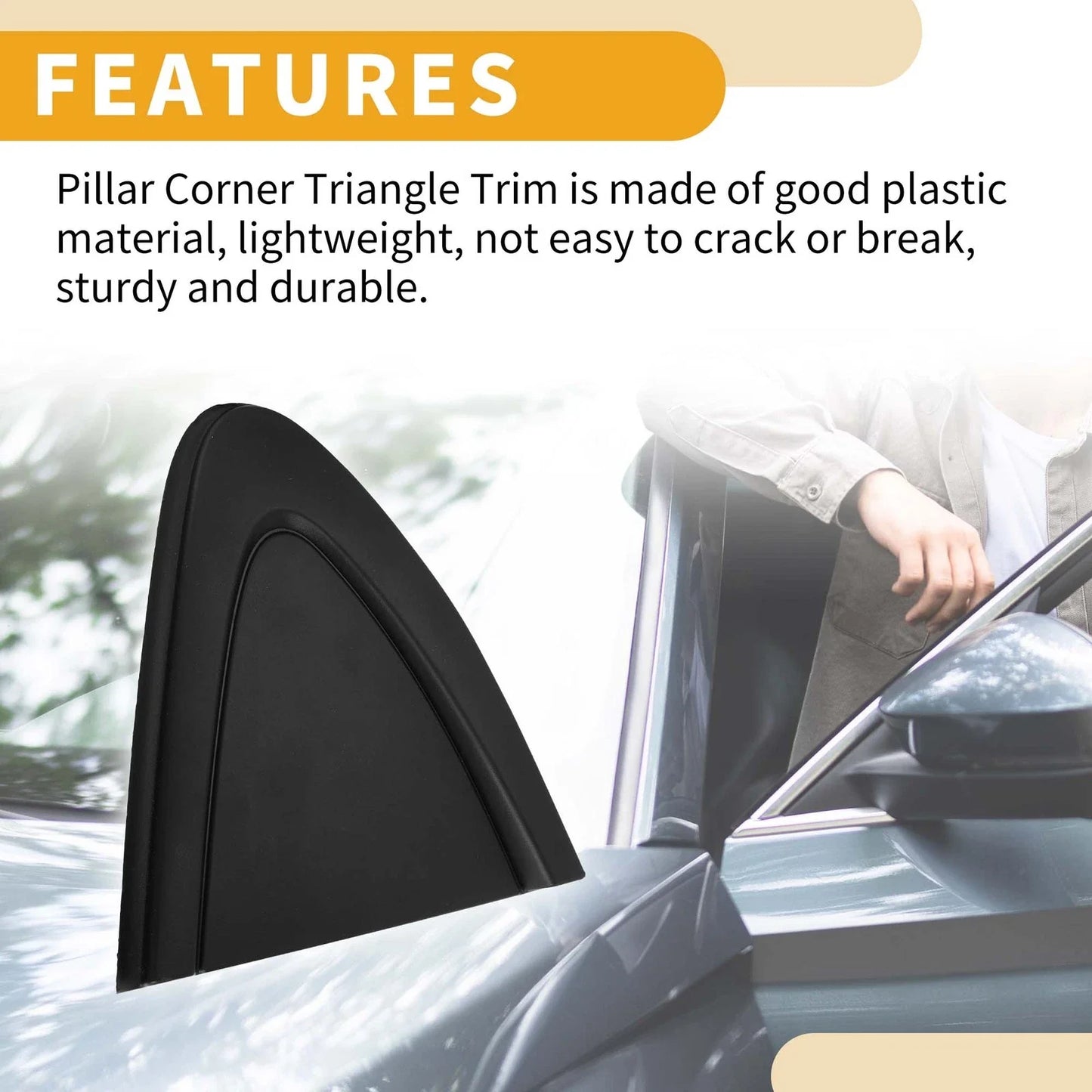 Front Left Side Pillar Triangle Trim for Chevrolet Cruze (2016-2019)