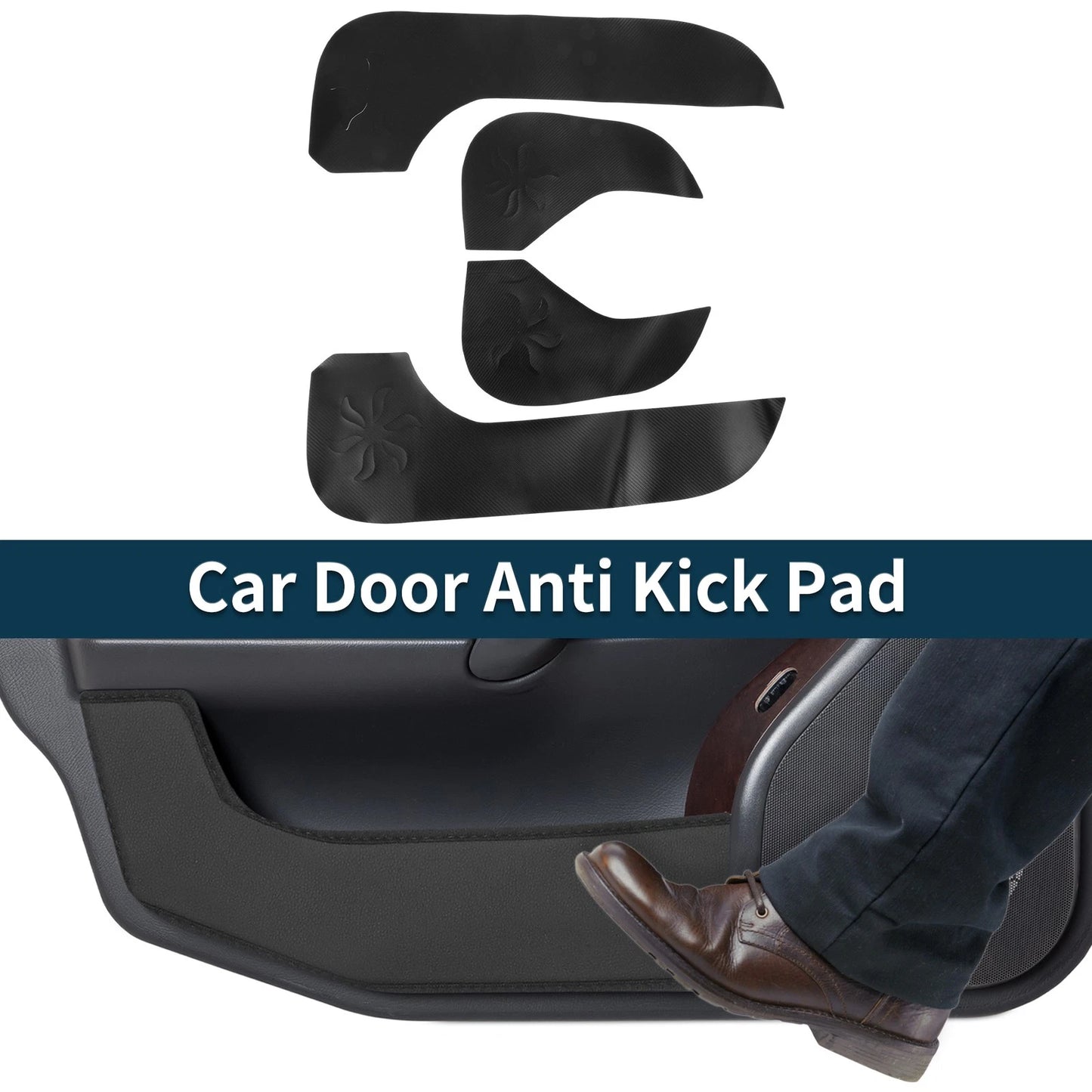 Faux Leather Anti Kick Pad Sticker for Volvo XC60 (2018–2024)