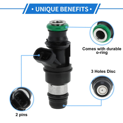 Fuel Injector No. 25348180 for GMC Sierra 1500 5.3L (1999–2006) 1 Pc Black