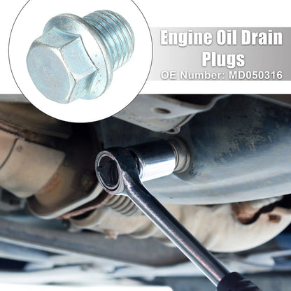 Set of 2 M14x1.5 Oil Drain Plug with Washer MD050316 for Mitsubishi