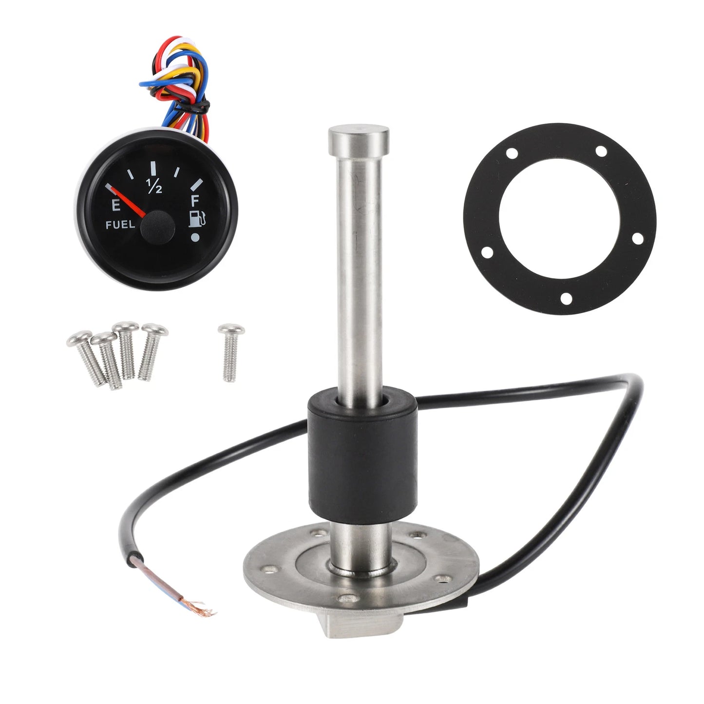 Fuel Sending Unit and Gauge Kit 240-33 Ohm for Boat Car Vehicle (130mm)