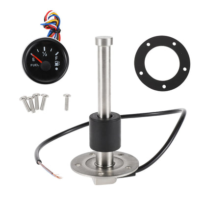 Fuel Sending Unit and Gauge Kit 240-33 Ohm for Boat Car Vehicle (130mm)