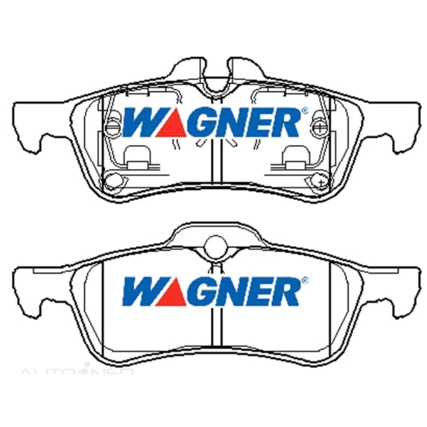 Set of 4 Rear Disc Brake Pads for Mini Cooper R50 (2004–2006)