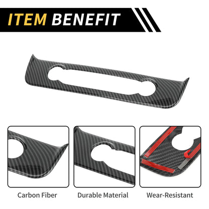 Carbon Fiber Pattern Navigation Adjustment Button Panel for Ford Maverick (2022–2024)