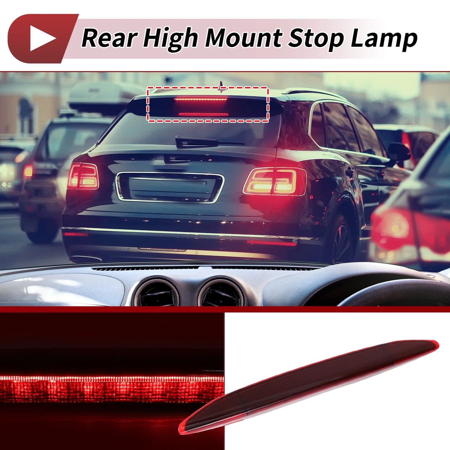 Red LED Third Brake Light for Subaru Outback (2010–2023) No. 84701AJ01A