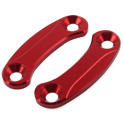 Red Rearview Mirror Block Off Base Plates for Kawasaki Ninja 400 (2018–2021)