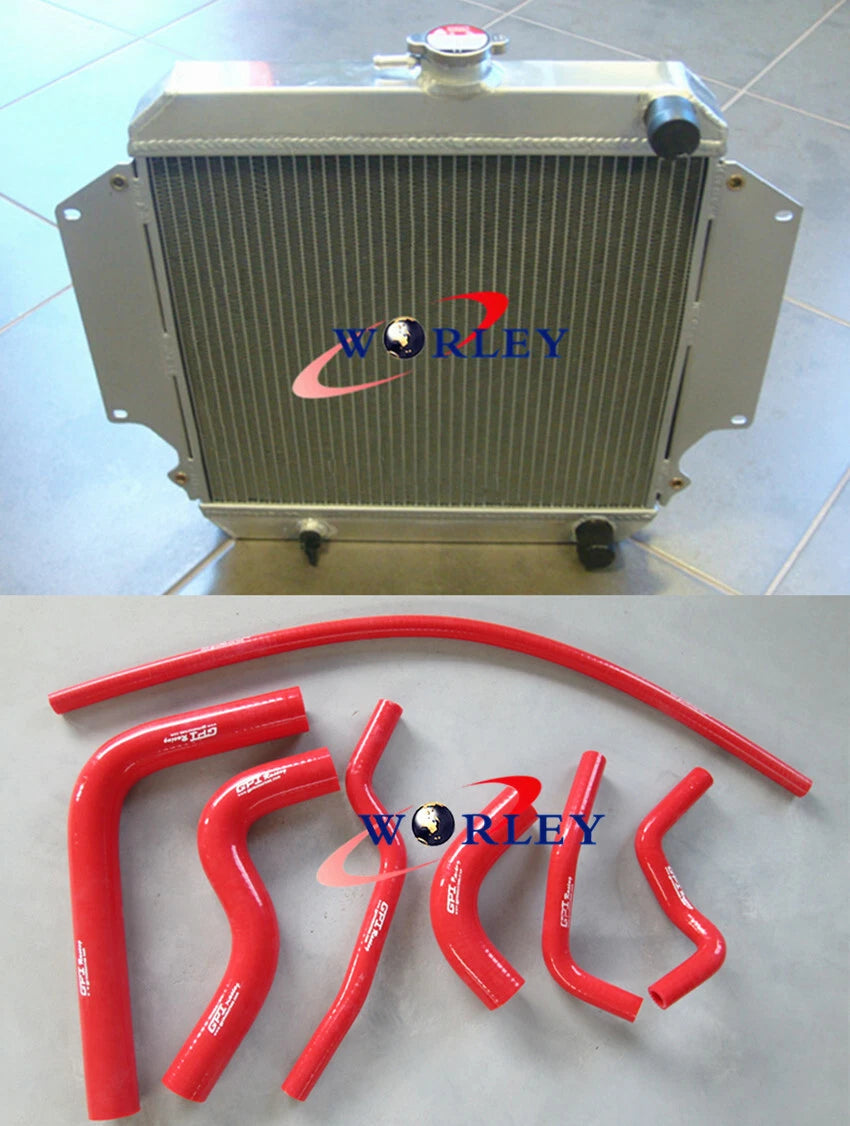 Aluminum Radiator with Red Hose for Suzuki Sierra (1981–1996)