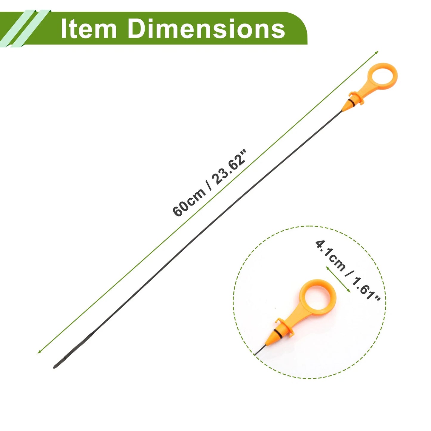 Engine Oil Dipstick No. 06K115611E for Audi A3 (2009–2013), Q3 (2015–2018)