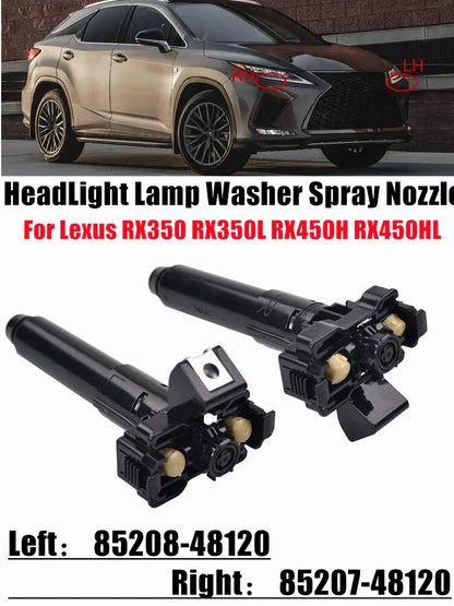 2 x Headlight Washer Spray Nozzle for Lexus RX350 RX350L RX450H (2019–2022)