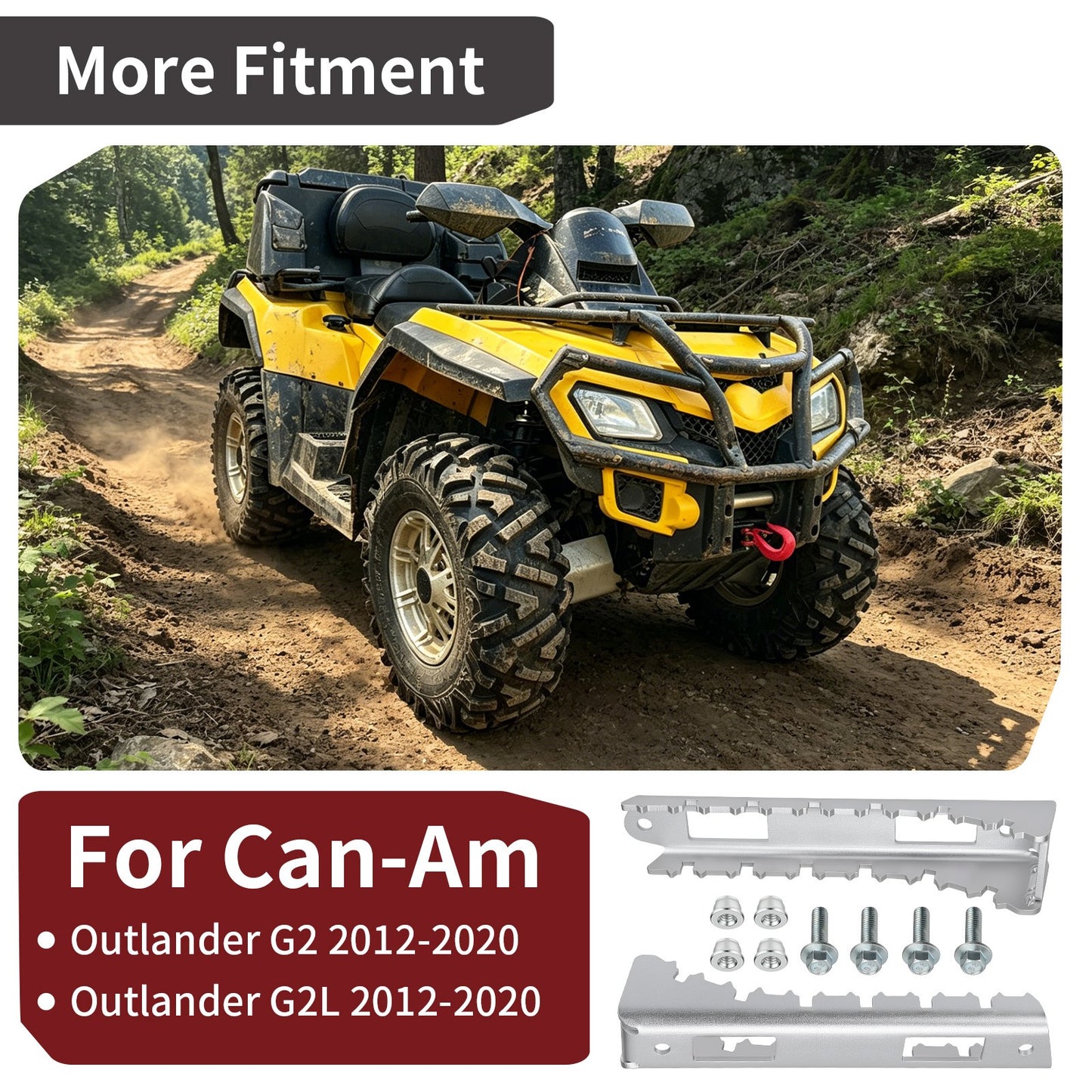 Aluminum Foot Peg Kit for Can-Am Outlander G2 (2012–2020)