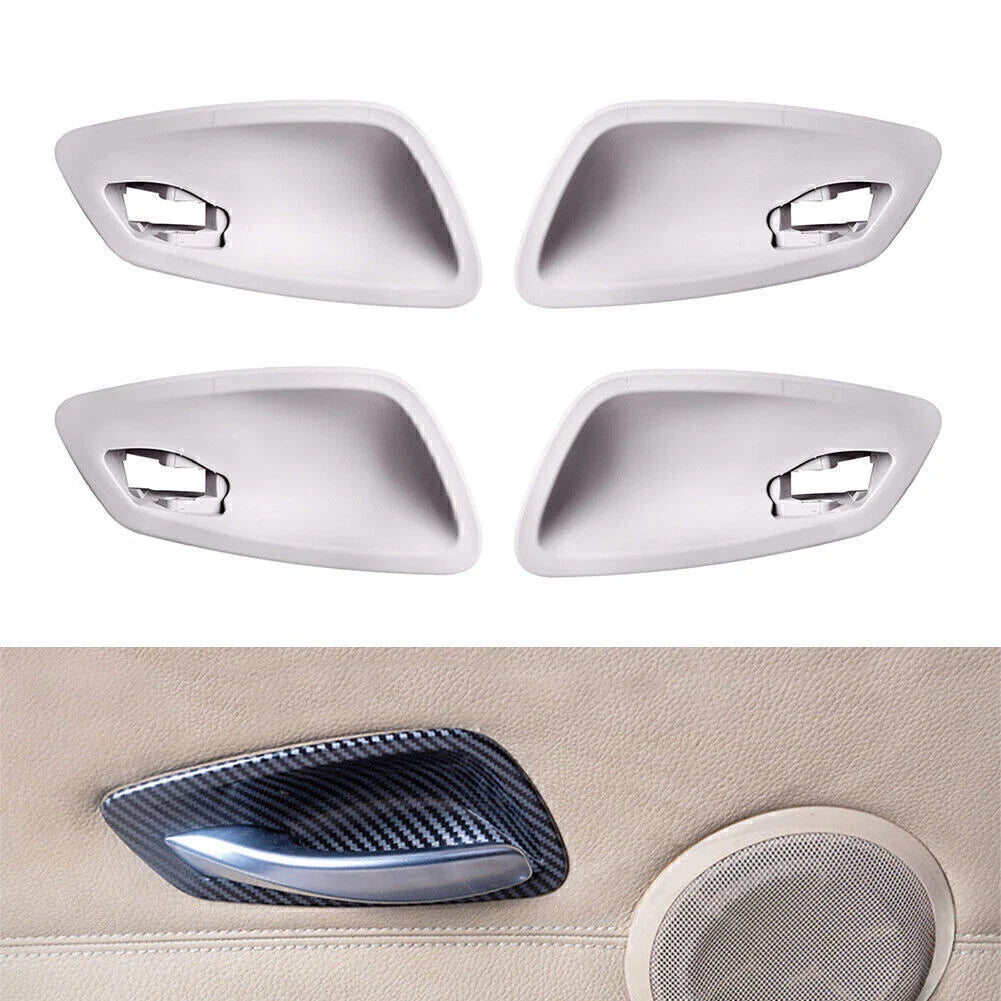 4 Pcs ABS Inner Door Handle Bowl Cover for BMW 3 Series E90 (2005-2012)