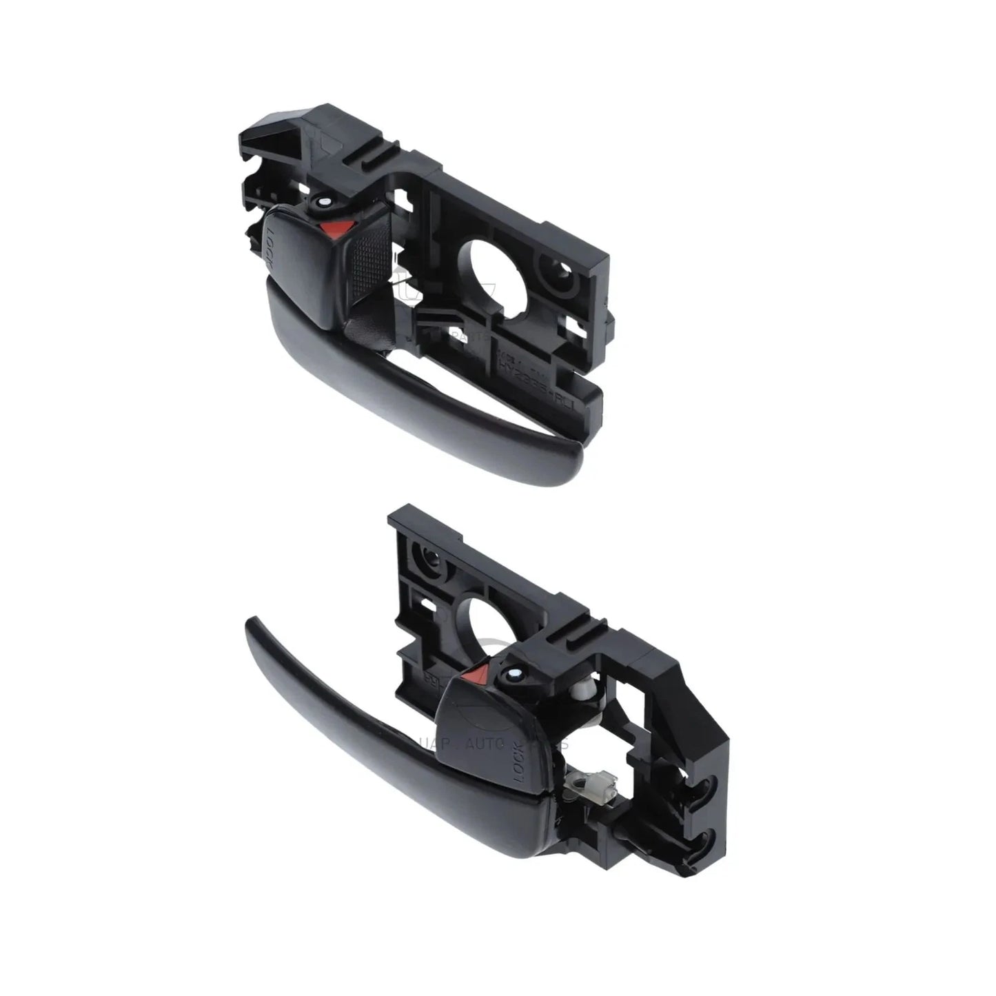 Set of 2 Inner Door Handles for Hyundai Elantra (2001–2006) Black
