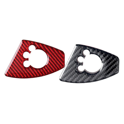 Carbon Fiber RHD Door Lock Switch Cover for Audi TT TTRS (2008-2014)
