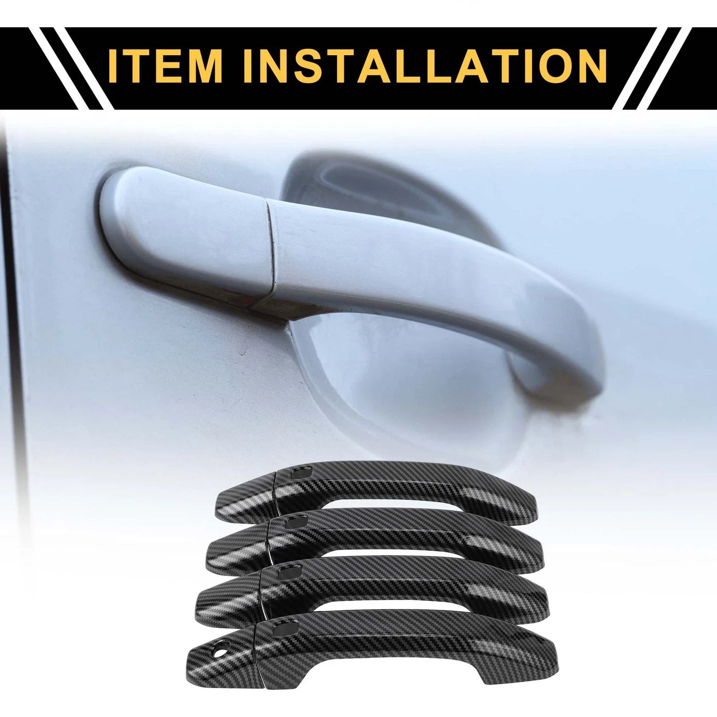 4pcs Exterior Door Handle Covers for Chevrolet Silverado 1500 (2014-2024)