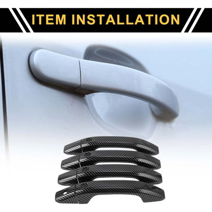 4pcs Exterior Door Handle Covers for Chevrolet Silverado 1500 (2014-2024)