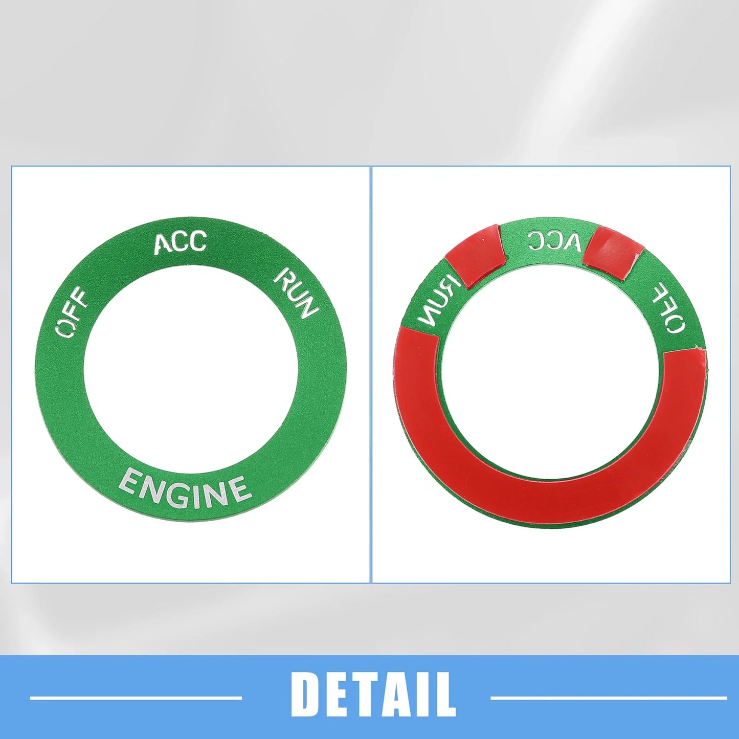 Engine Start Button Sticker for Dodge Charger Challenger Aluminum Alloy Green