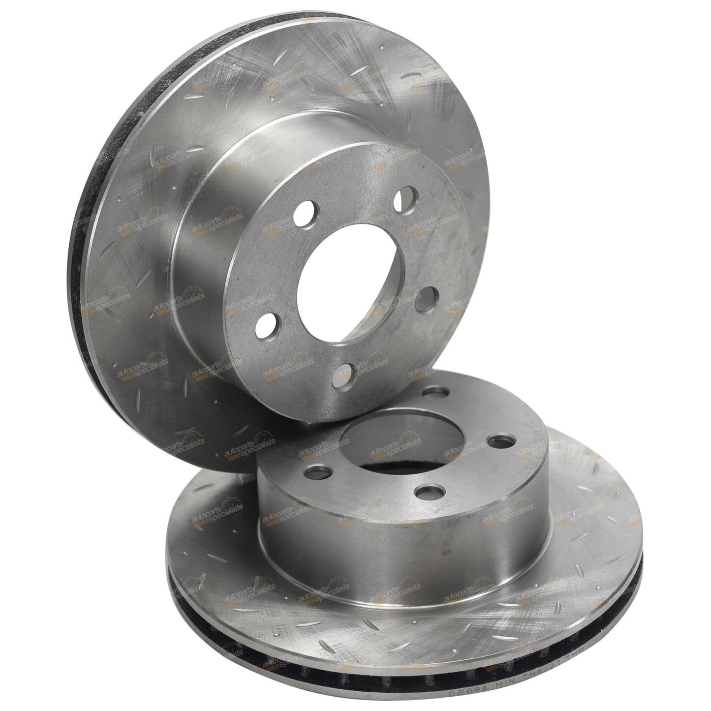 Front Drilled & Slotted Disc Rotors + Brake Pads Set for Wrangler TJ (1996–1999)