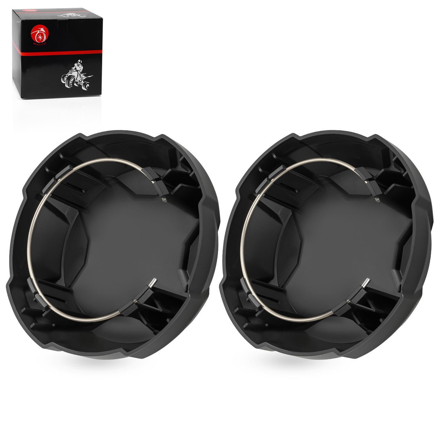 2 Pack Matte Black Rim Cap for Polaris Ranger Crew SP 570 (2022–2025)