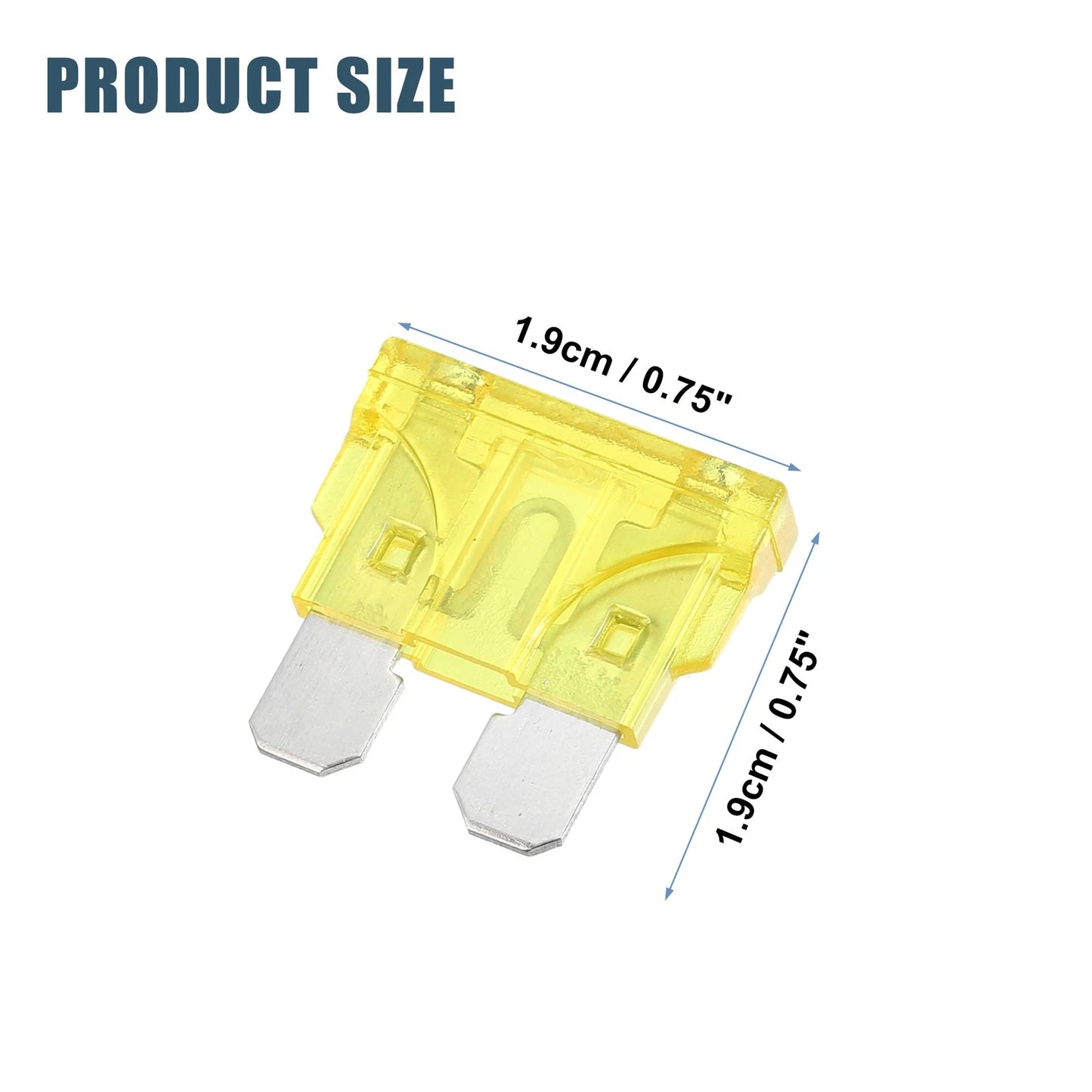 30pcs 20A Medium Blade Style Fuses for Automotive Car Boat