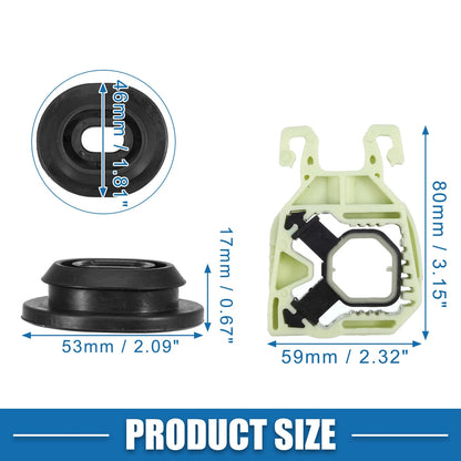 Set of 4 Upper Radiator Bracket Mounting Kit 5Q0121367E for Volkswagen
