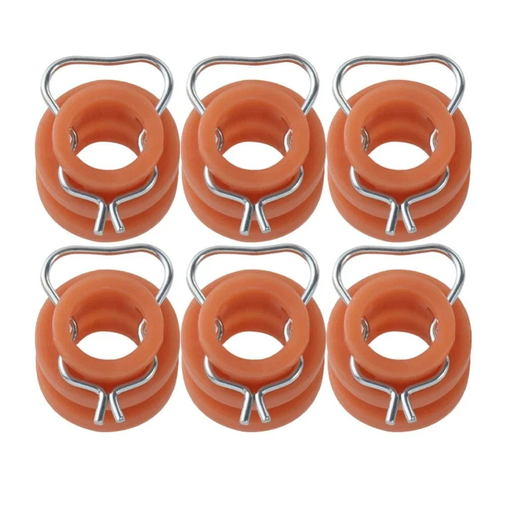 6Pcs Window Regulator Roller Bushings for Ford Truck, Mustang (1961-1972, 1965-1968)