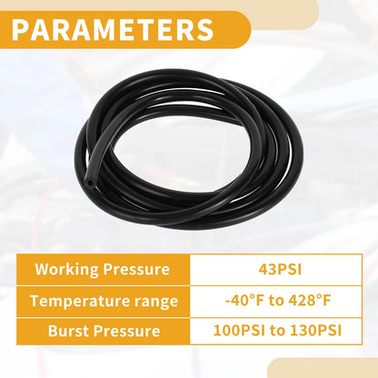 Silicone Vacuum Tubing Hose 1/8" ID 5.5FT (Air & Water)