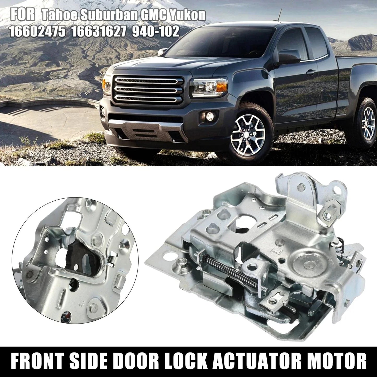 Front Left Driver Side Door Lock Actuator Motor for Chevrolet GMC (2000-2006)