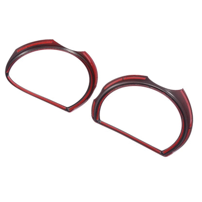 4 x Red Headlight Cover Decor Rings for Dodge Challenger (2015-2021)
