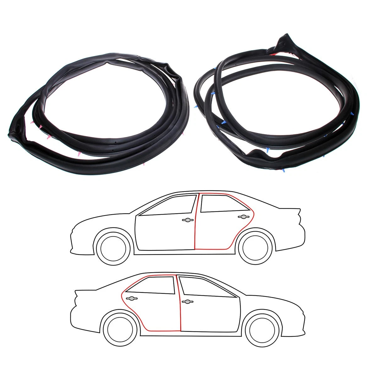 Weatherstrip for Toyota Hilux Vigo Double Cab (2005–2015)