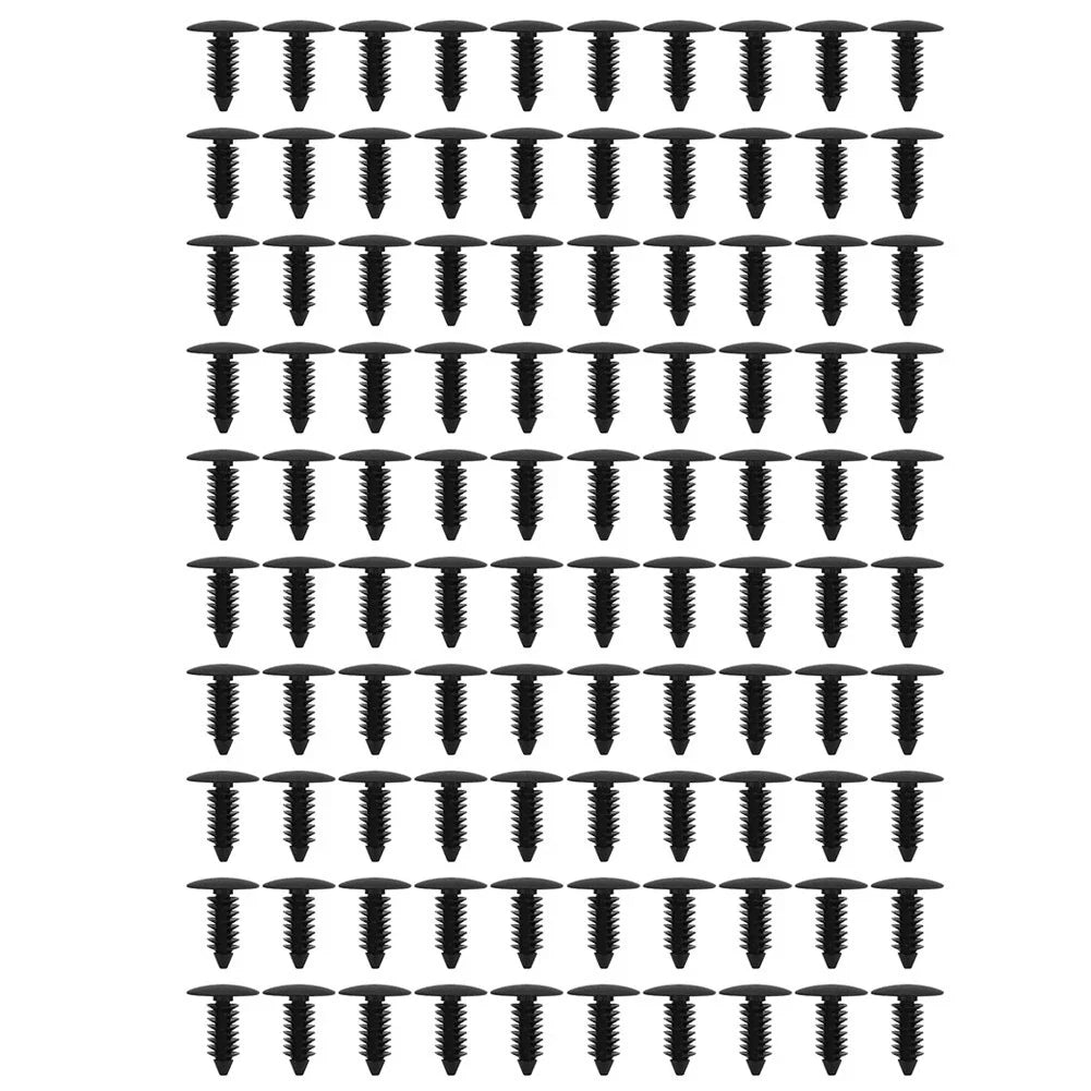 100pcs 7.8mm Plastic Car Interior Rivets Fastener Retainer Clips