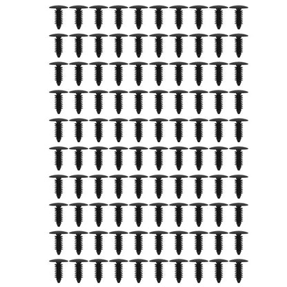 100pcs 7.8mm Plastic Car Interior Rivets Fastener Retainer Clips