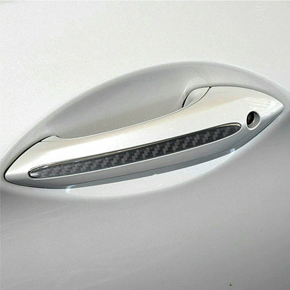 4pcs Carbon Fiber Door Handle Trims for BMW 5 Series F10 F11 F18 (2011-2017)