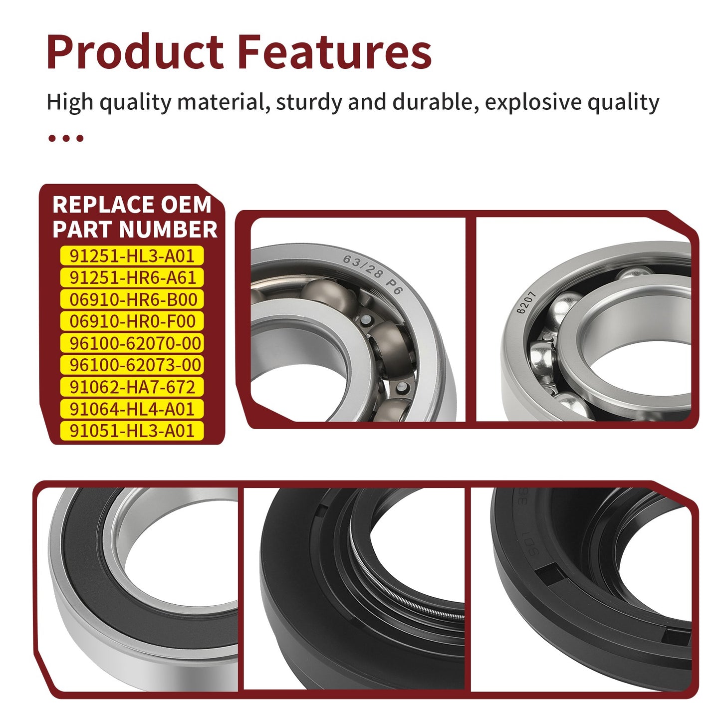 Rear Differential Bearing Seal for Honda Foreman Rubicon 500 (2020–2024)