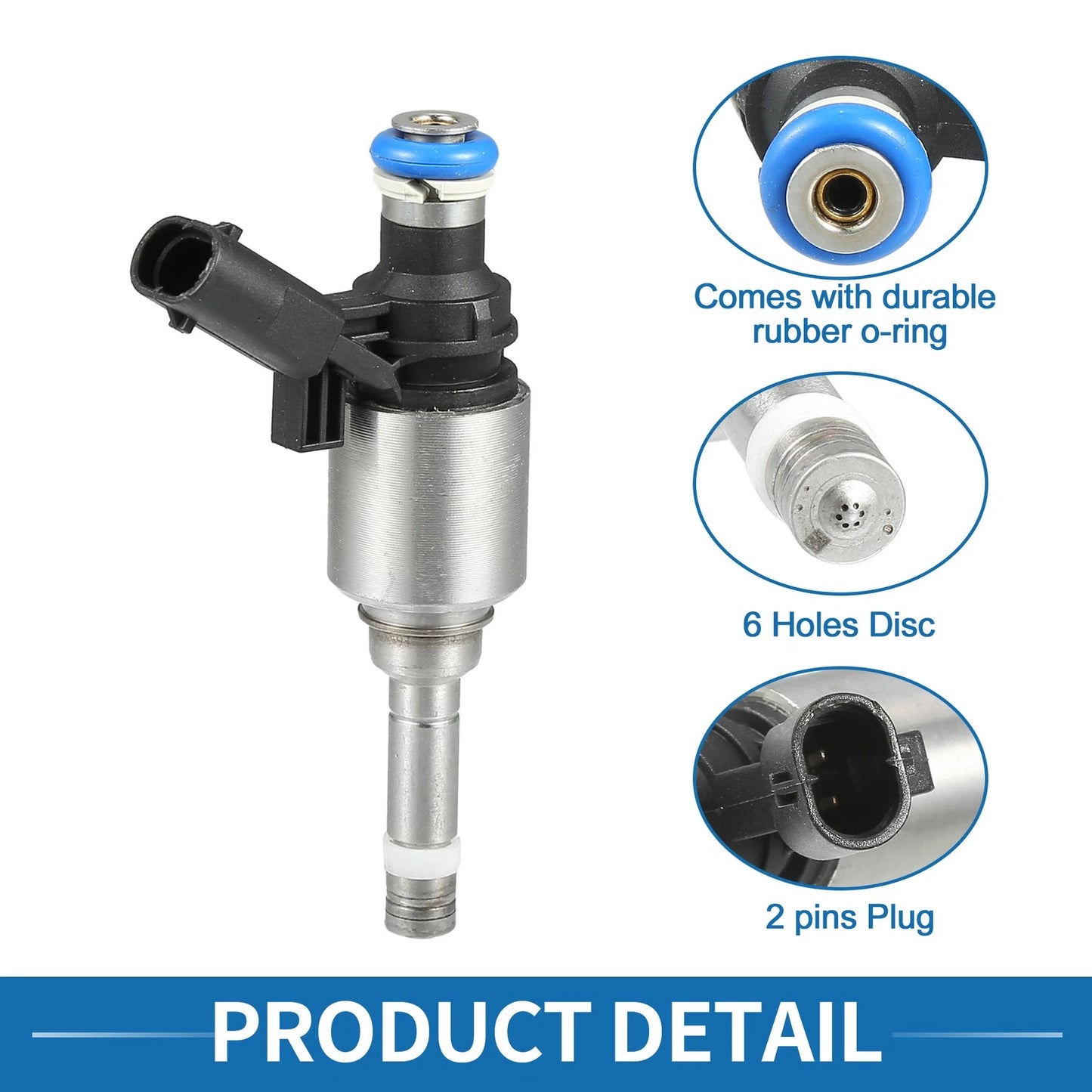 Set of 4 Fuel Injectors No.06H906036G for Audi A4 2.0L (2009–2014)