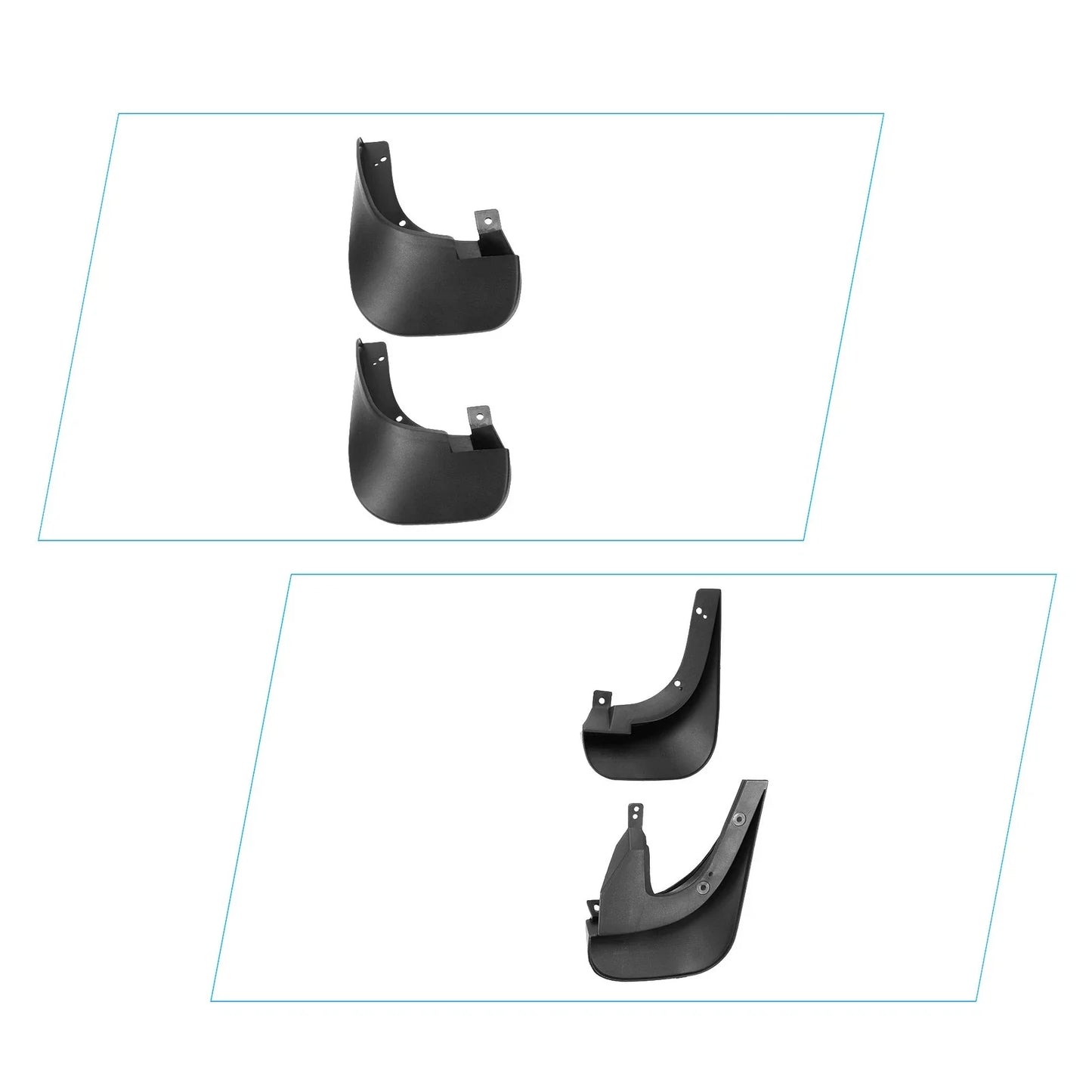 Front & Rear Mud Flap Splash Guards for Hyundai Tucson (2010-2015)