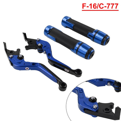 Set of 2 CNC Brake Clutch Lever Handlebar Grips for Yamaha XJR 1300 FJR 1300