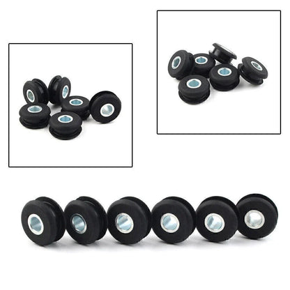 6 x Black Gas Tank Mounts for Harley Softail FXWG