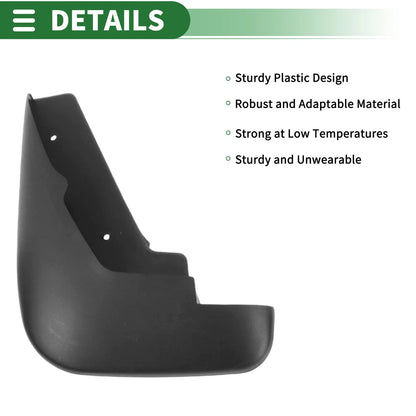 Mud Flaps Splash Guards for Ford Mondeo 2.0 (2003–2007) W/ Mounts